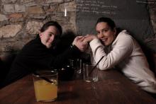 In the restaurant